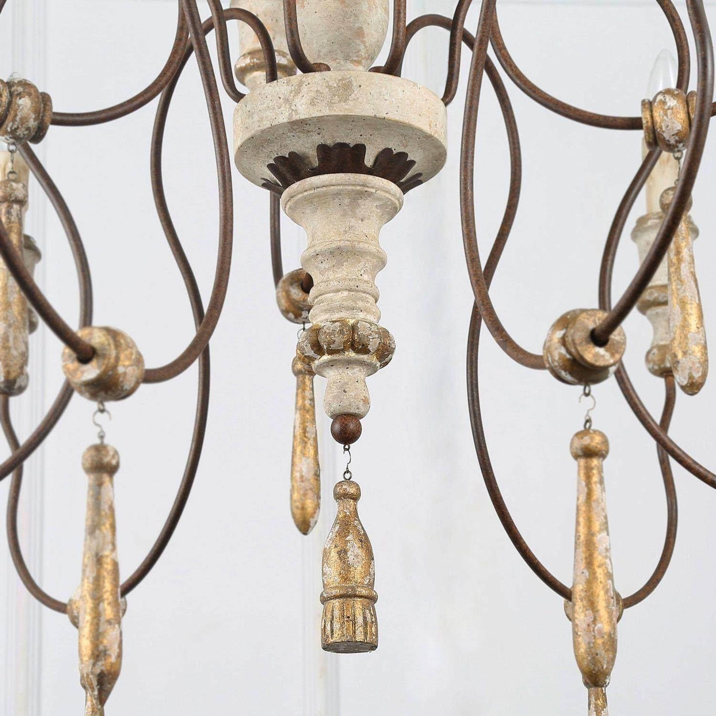 Elizabeth 9-Light Oversized Wood Chandelier