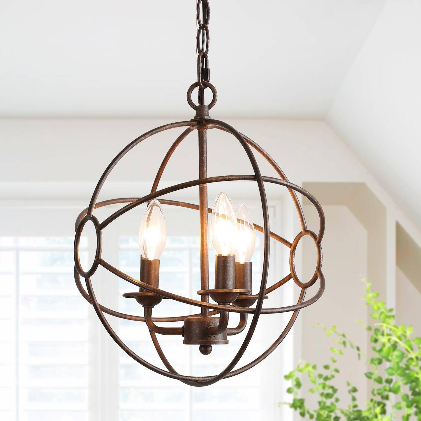 Pepontity 3-Light Mini Bronze Chandelier