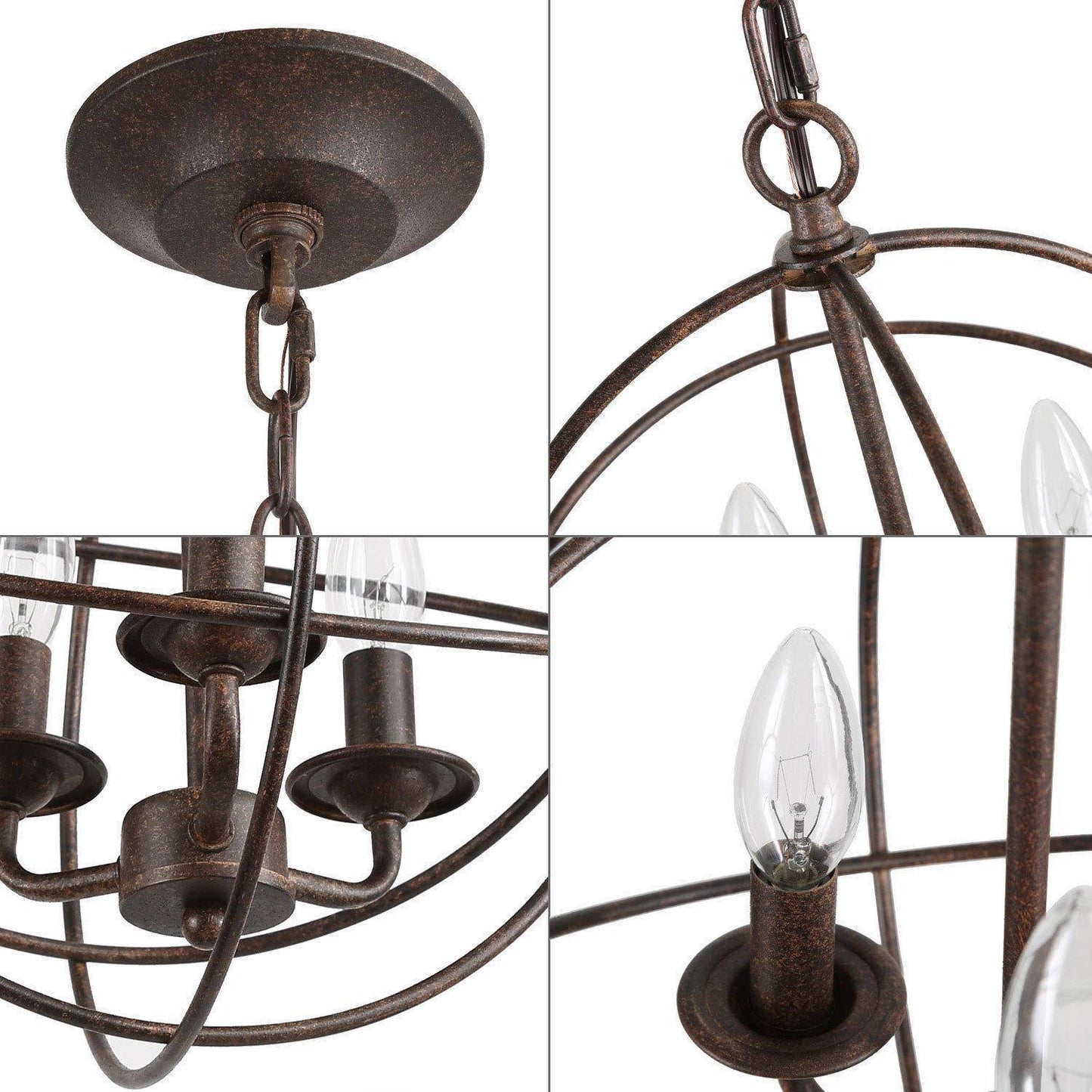 Pepontity 3-Light Mini Bronze Chandelier