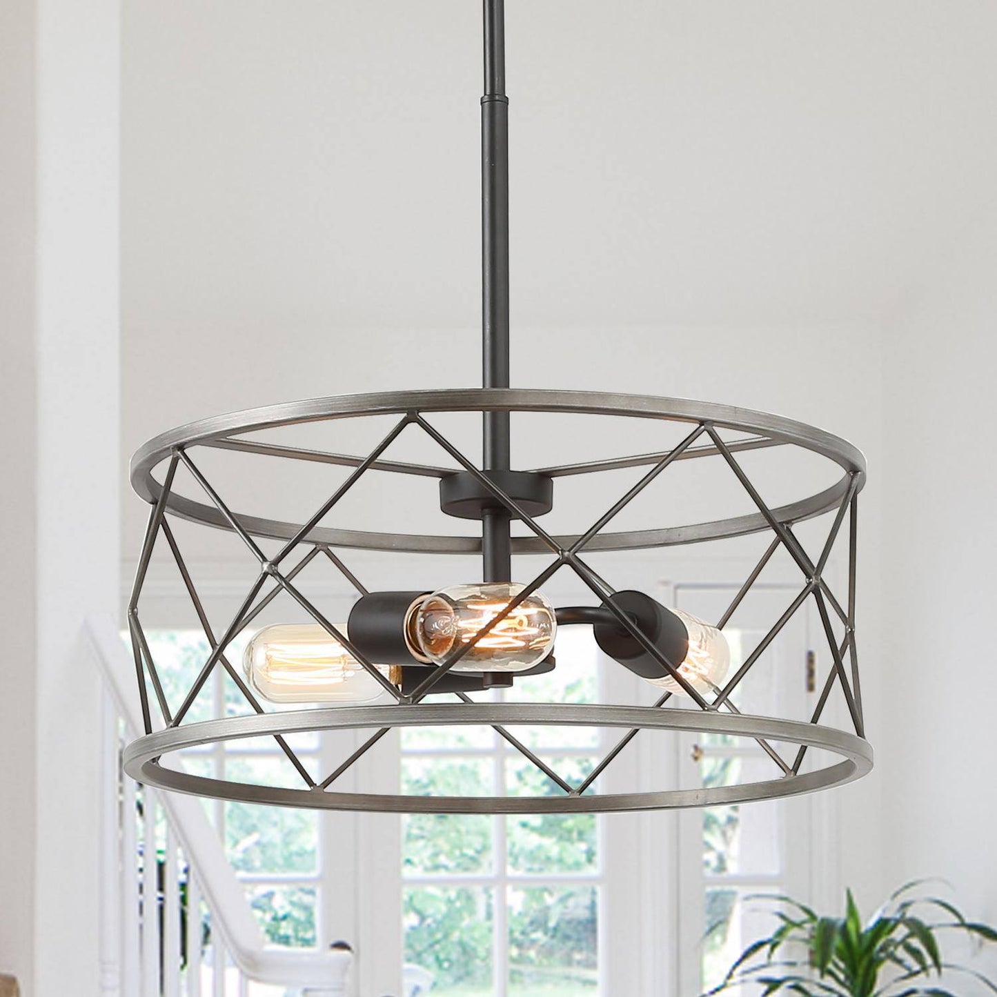 Charlotte 3-Light Small Wood Chandelier