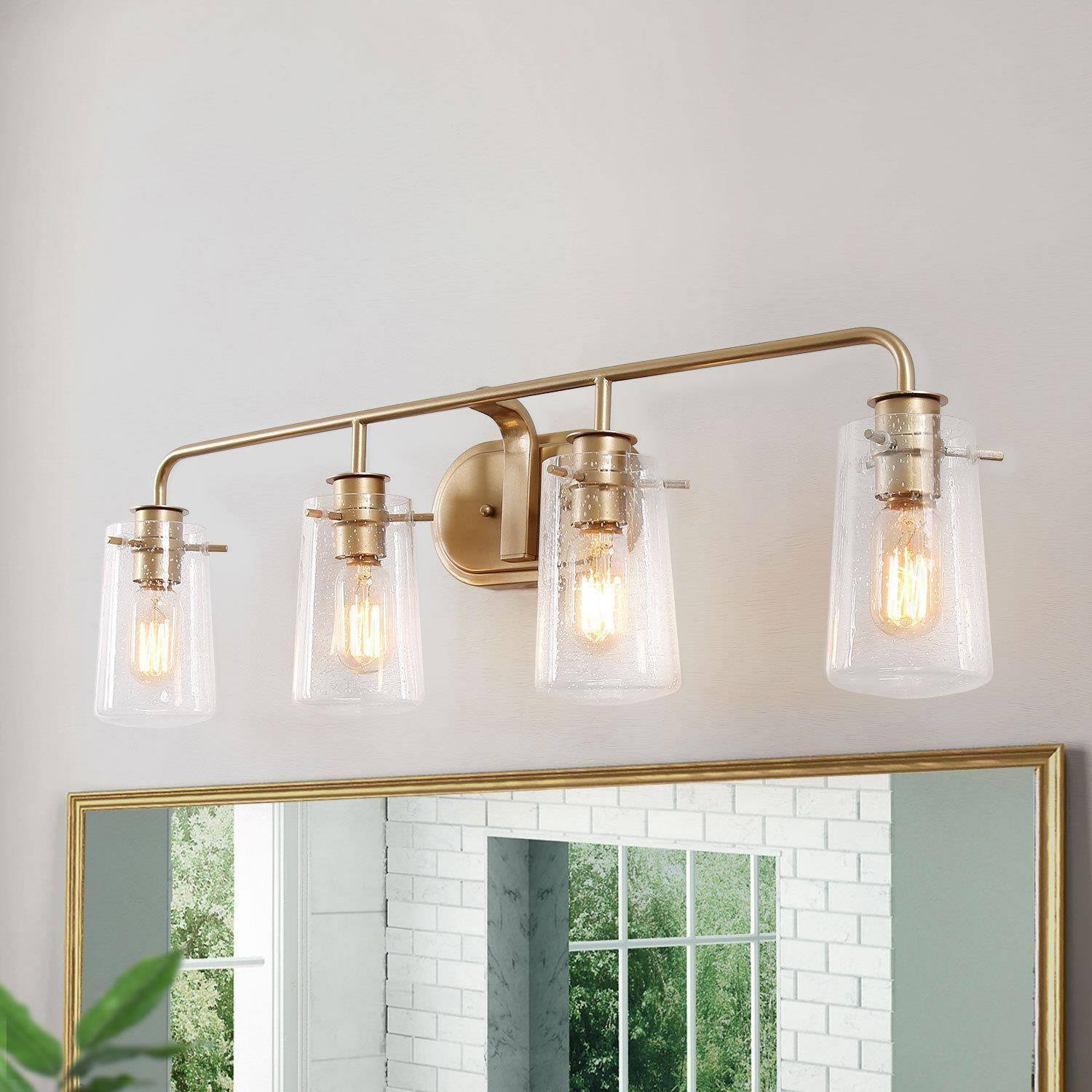 Tethysia 4-Light Gold Vanity Light