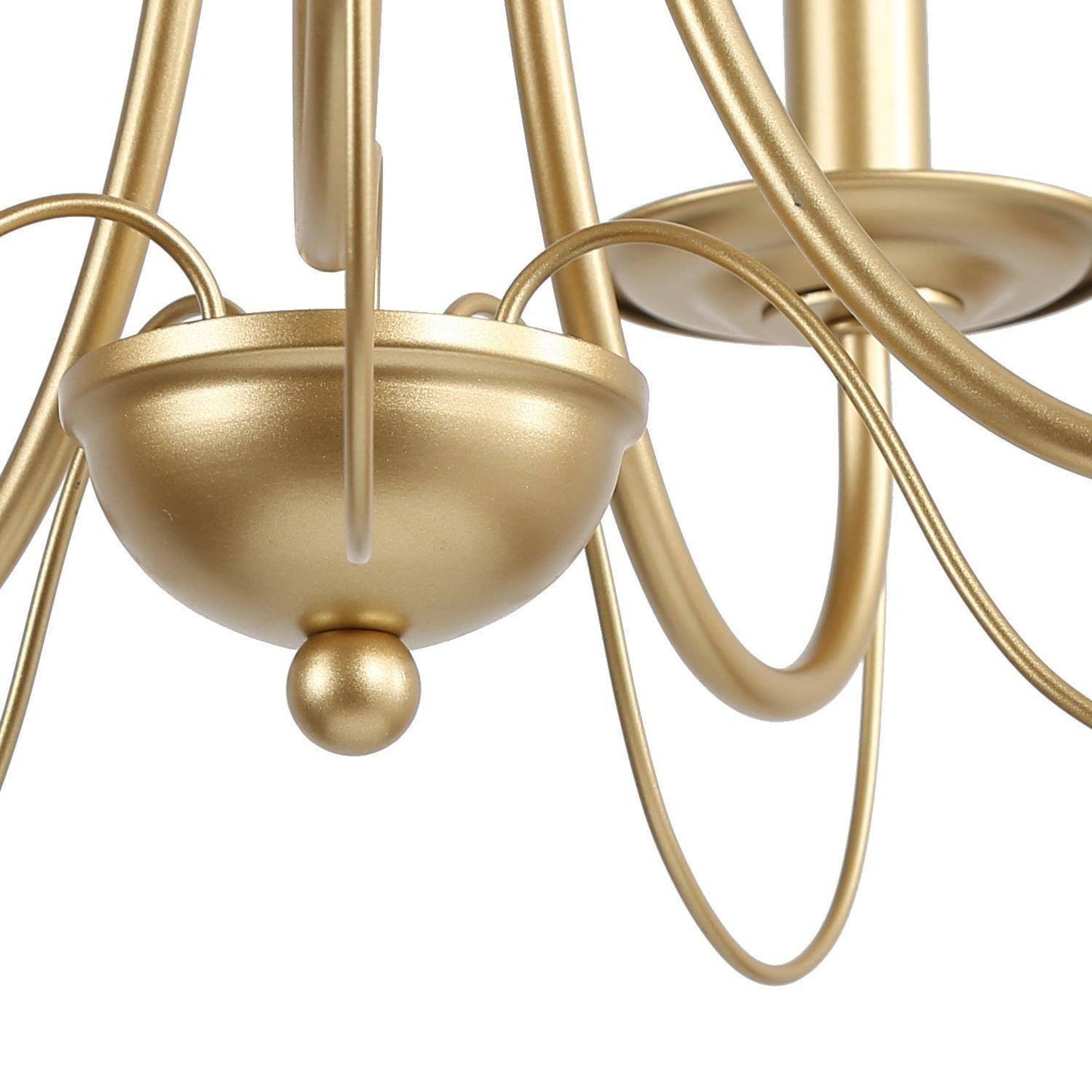 Emily 5-Light Small Gold Chandelier