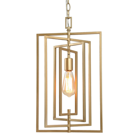 Falkowitz 1-Light Medium Gold Modern Pendant Light Fixtures