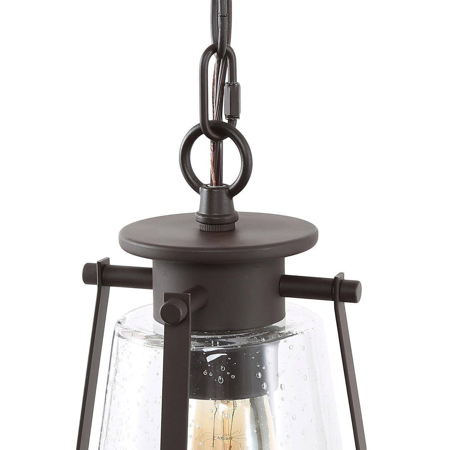 Eunoccaia 1-Light 7.5" Bronze Industrial Pendant Light Fixtures