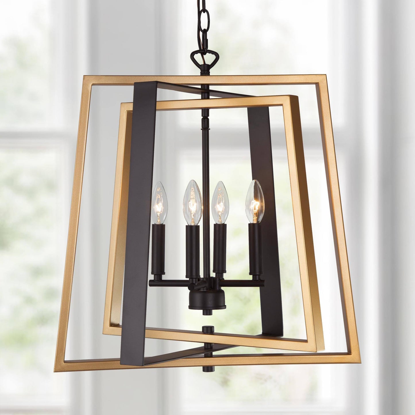 Dendrophylax 4-Light Small Black Chandelier