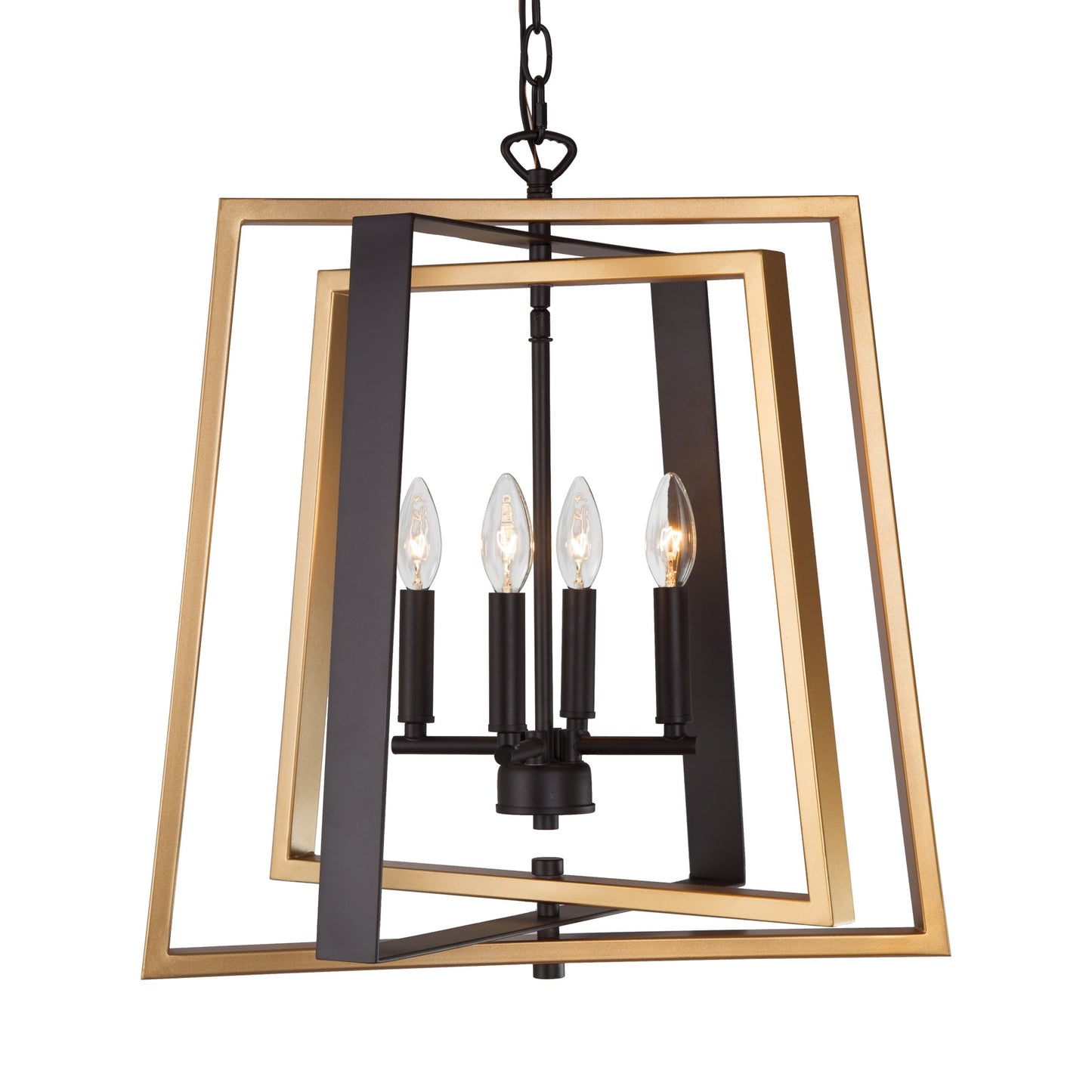 Dendrophylax 4-Light Small Black Chandelier