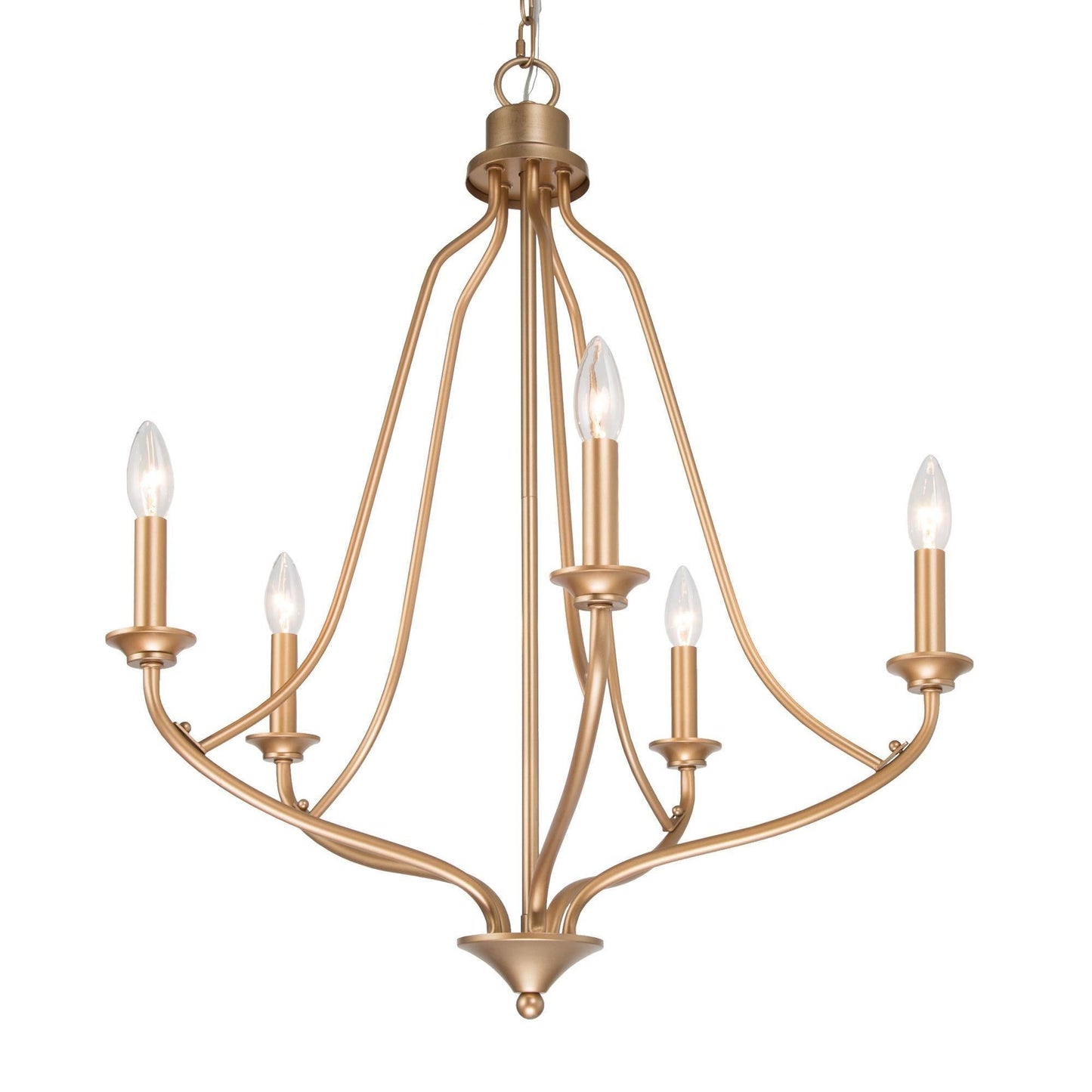 Barry 5-Light Medium Gold Chandelier