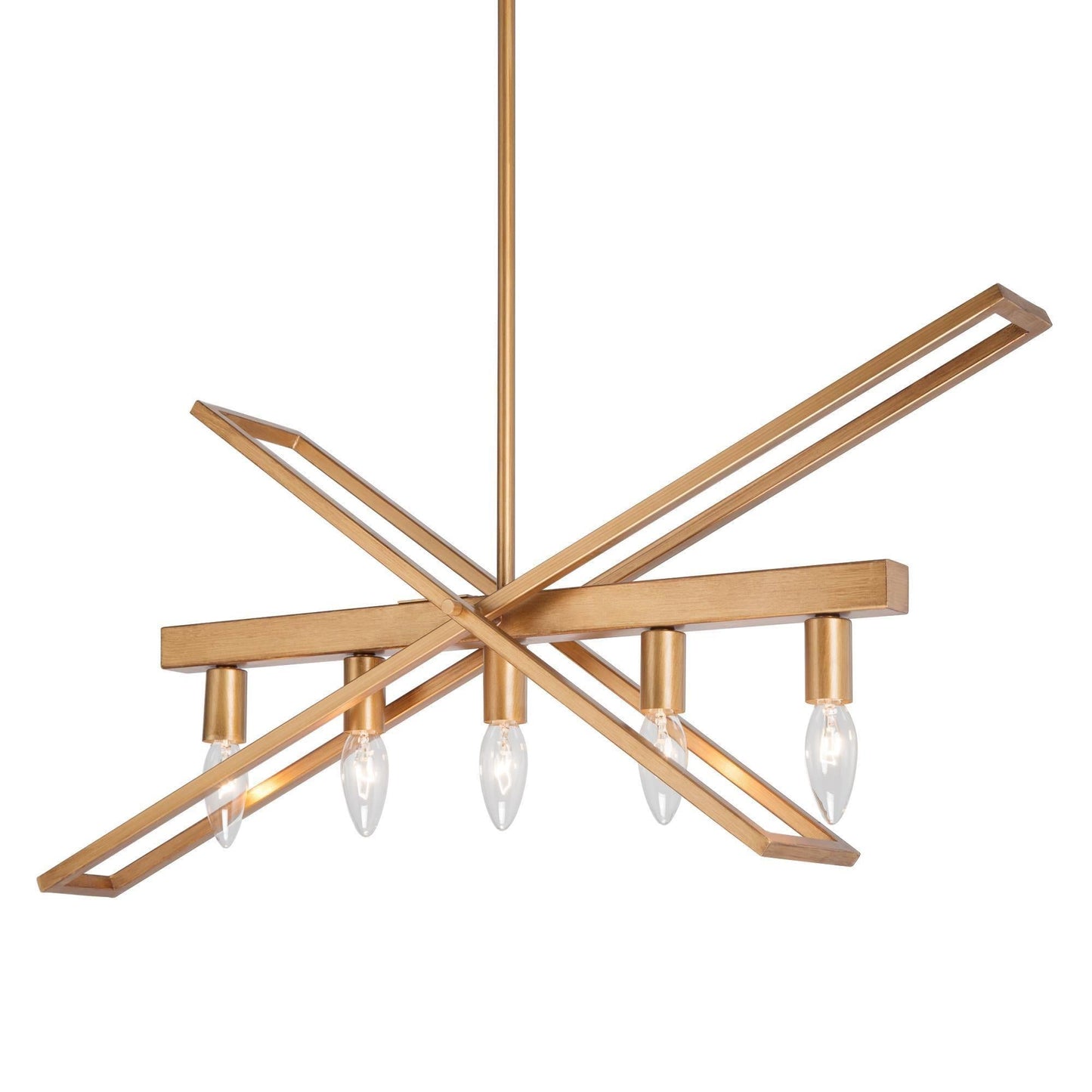 Sorostaric 5-Light Large Gold Chandelier