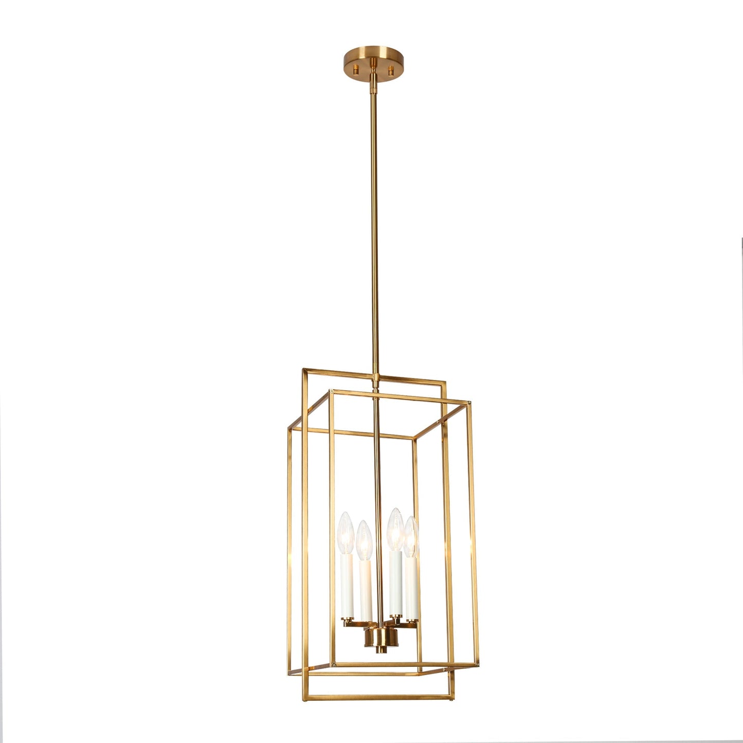 Hoyueren 4-Light Mini Brass Chandelier