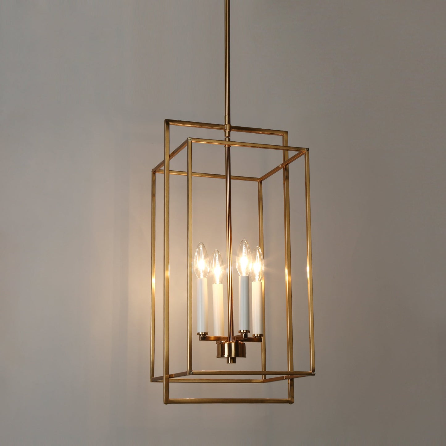 Hoyueren 4-Light Mini Brass Chandelier