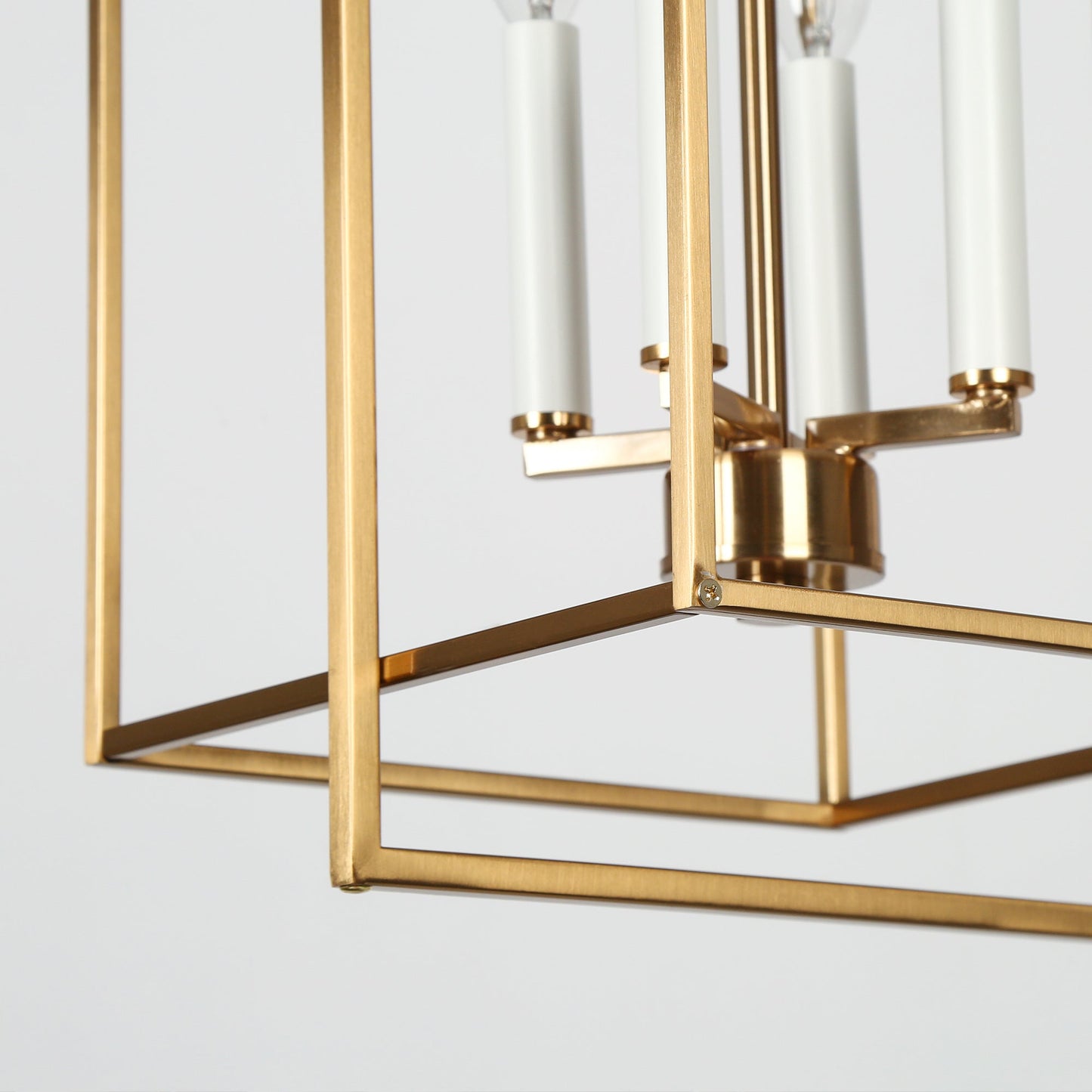 Hoyueren 4-Light Mini Brass Chandelier