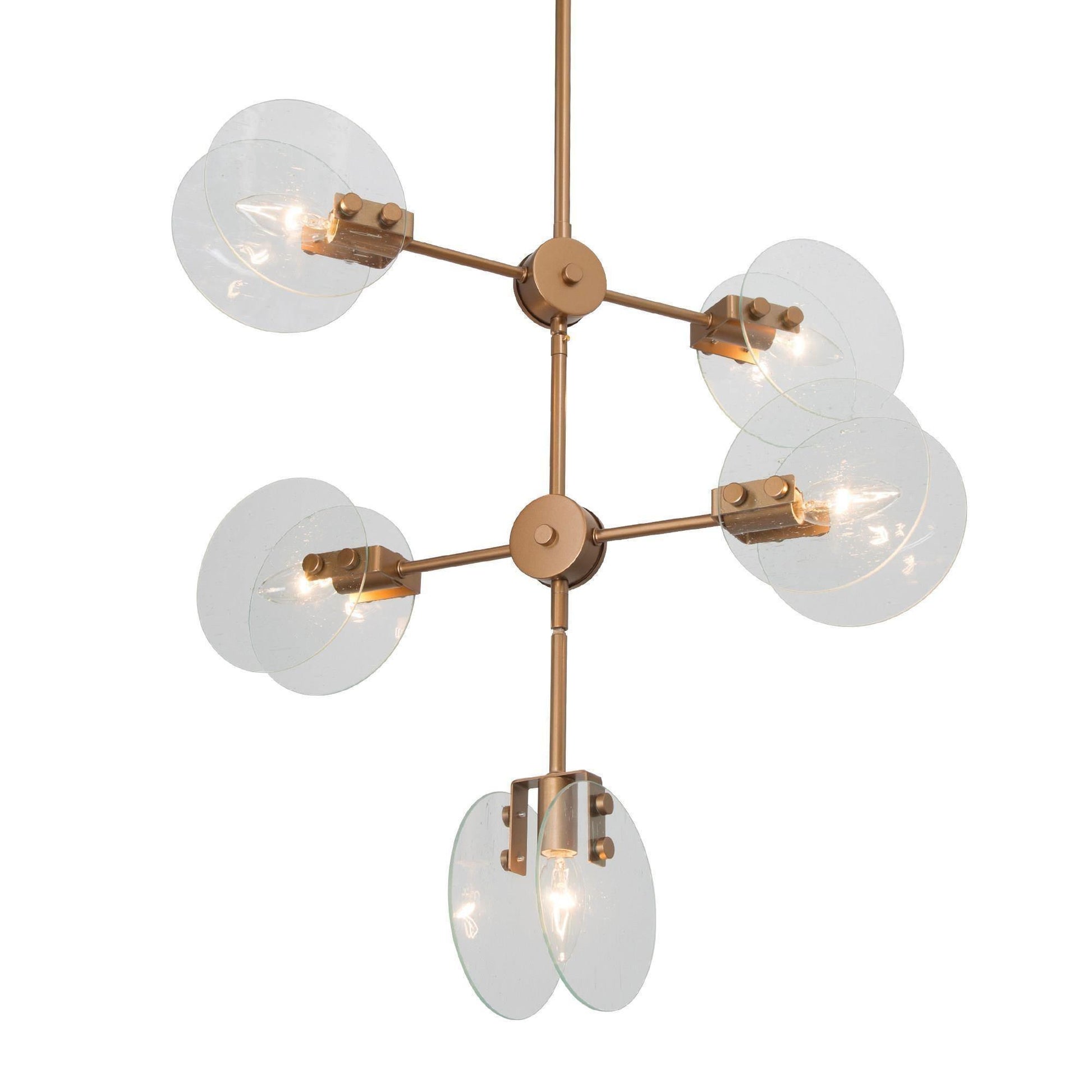 5-Light Modern Glass Chandeliers - Belles Lighting