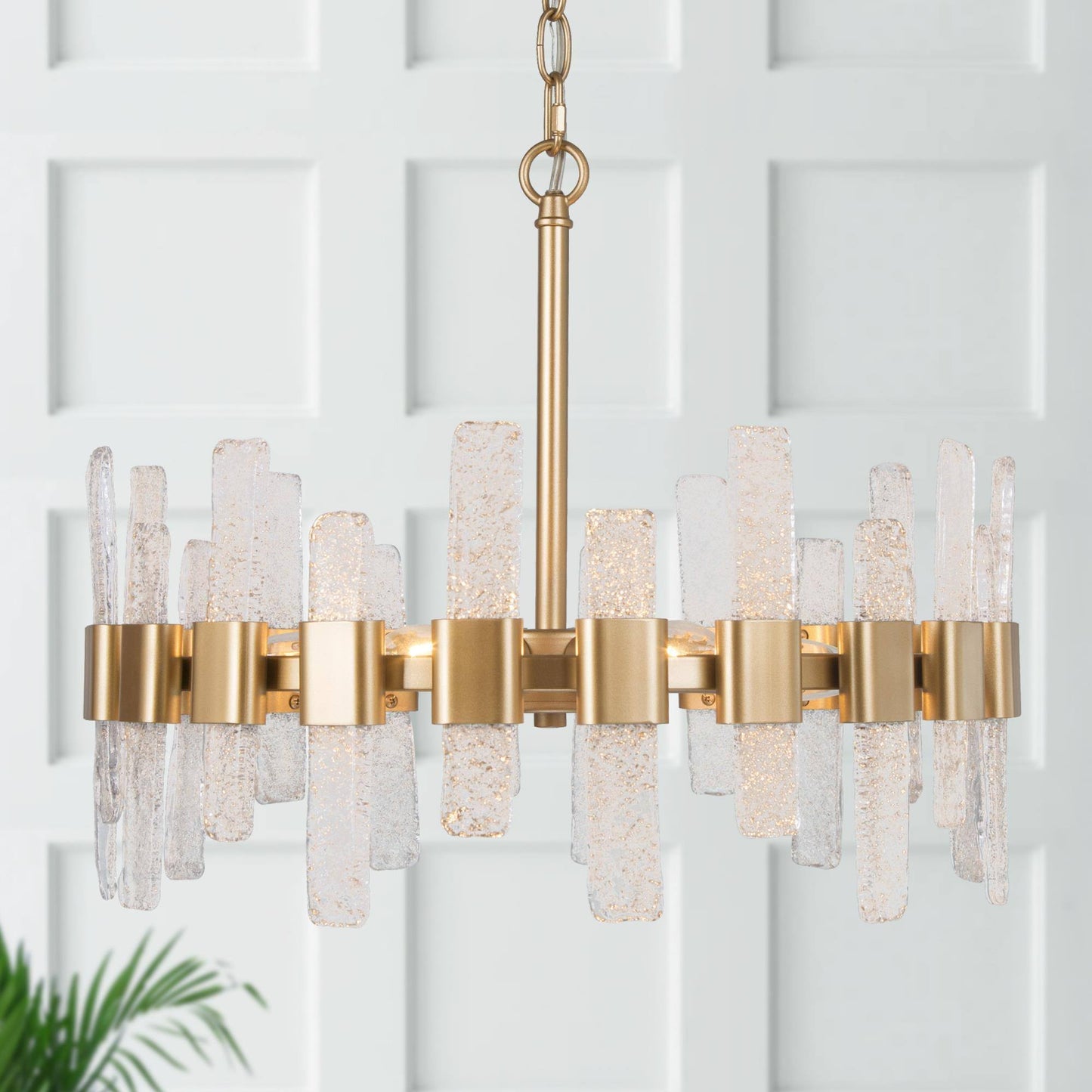 Tethysia 6-Light Small Gold Chandelier