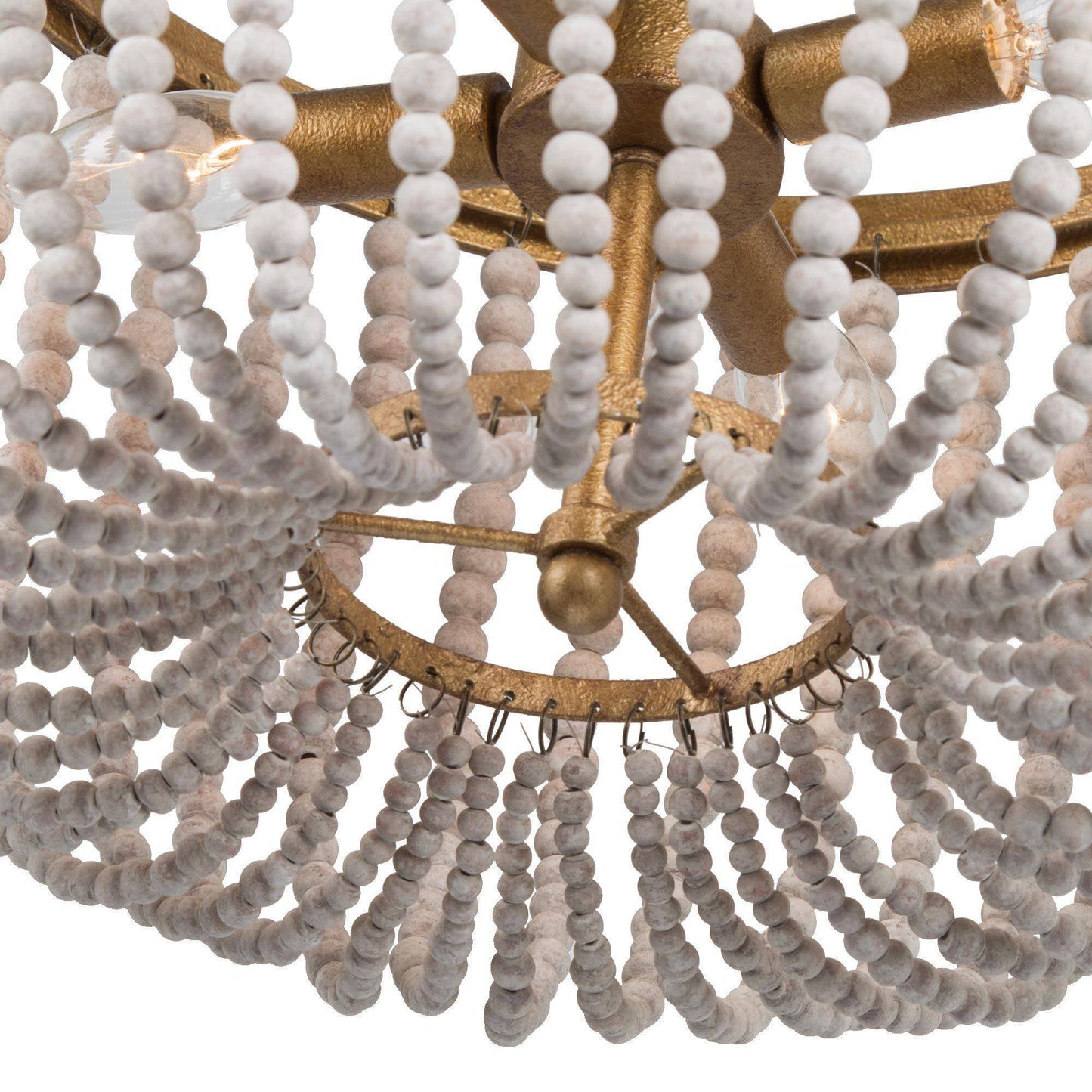 Lanstidiyma 4-Light Small Gold Chandelier