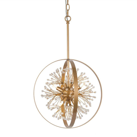 Porgy 4-Light Small Gold Crystal Chandelier