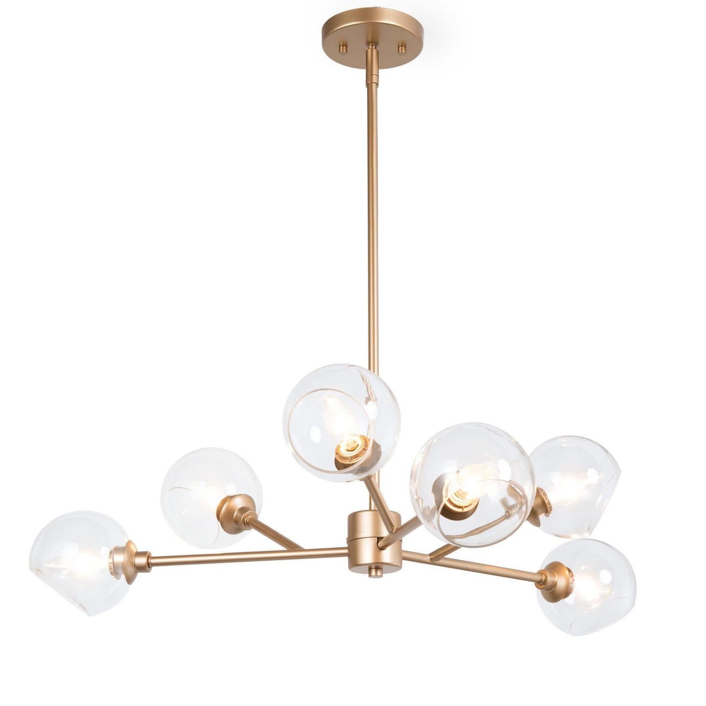 Sigrid 6-Light Large Gold Chandelier