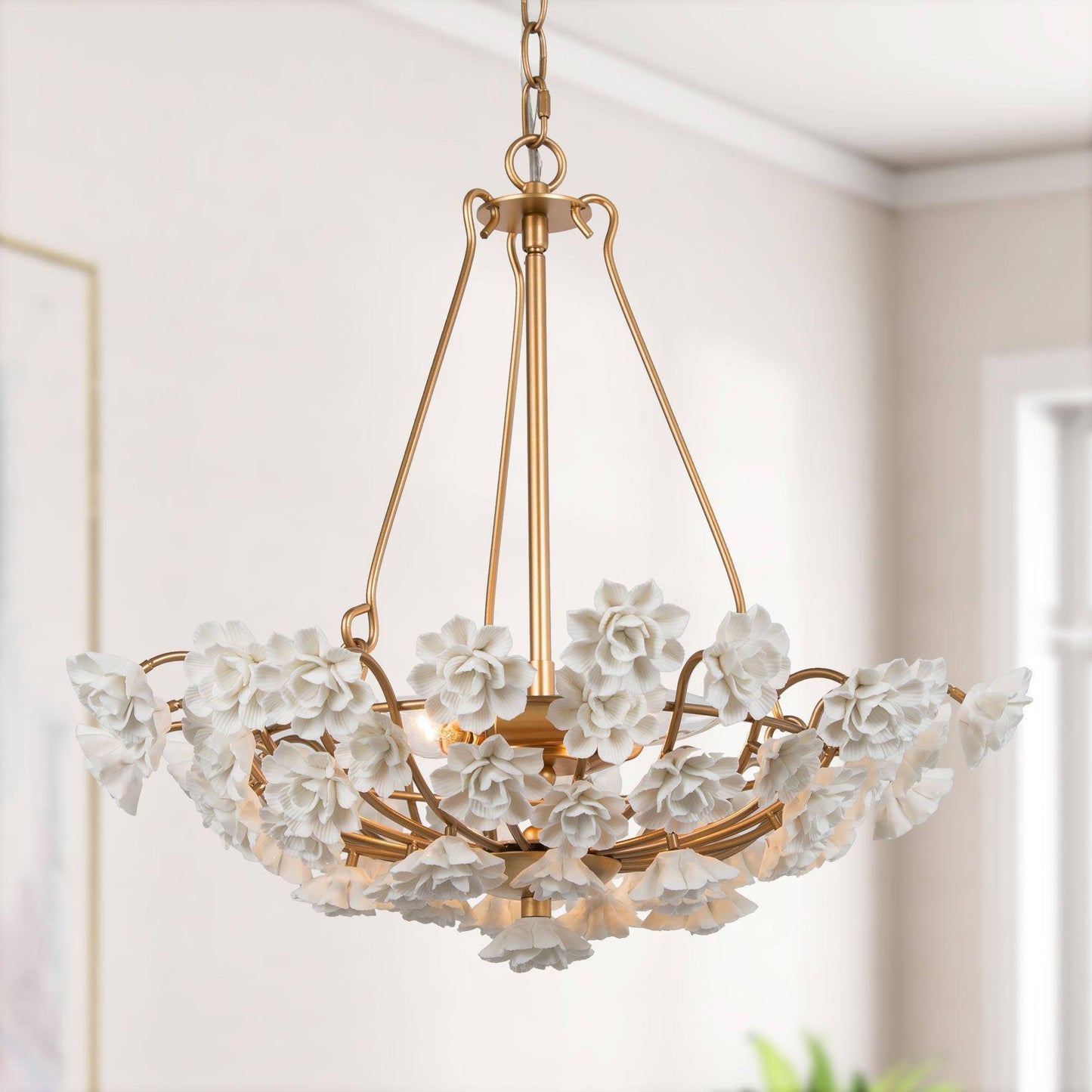 Arianiser 3-Light Small Gold Chandelier