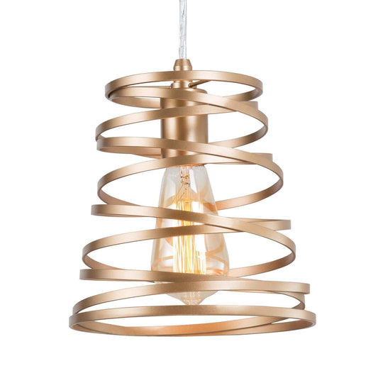 1-Light Gold Pendant Lights - Belles Lighting