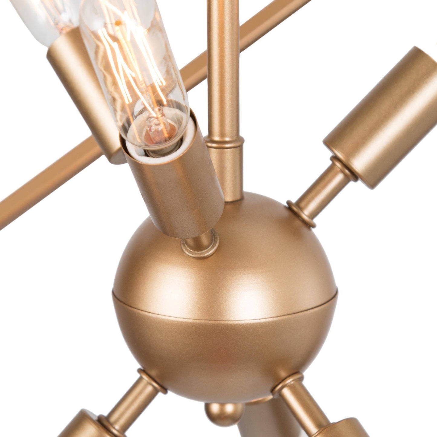 Conenert 6-Light Small Gold  Chandelier