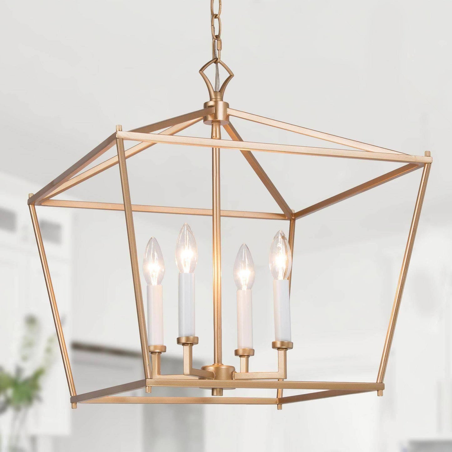 Mizuna 4-Light Small Gold Chandelier