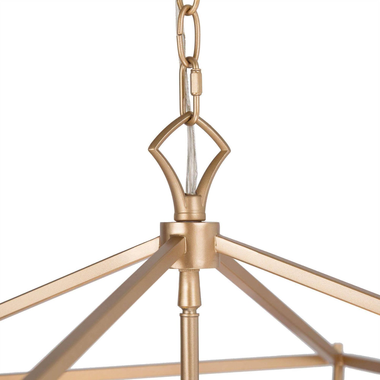 Mizuna 4-Light Small Gold Chandelier