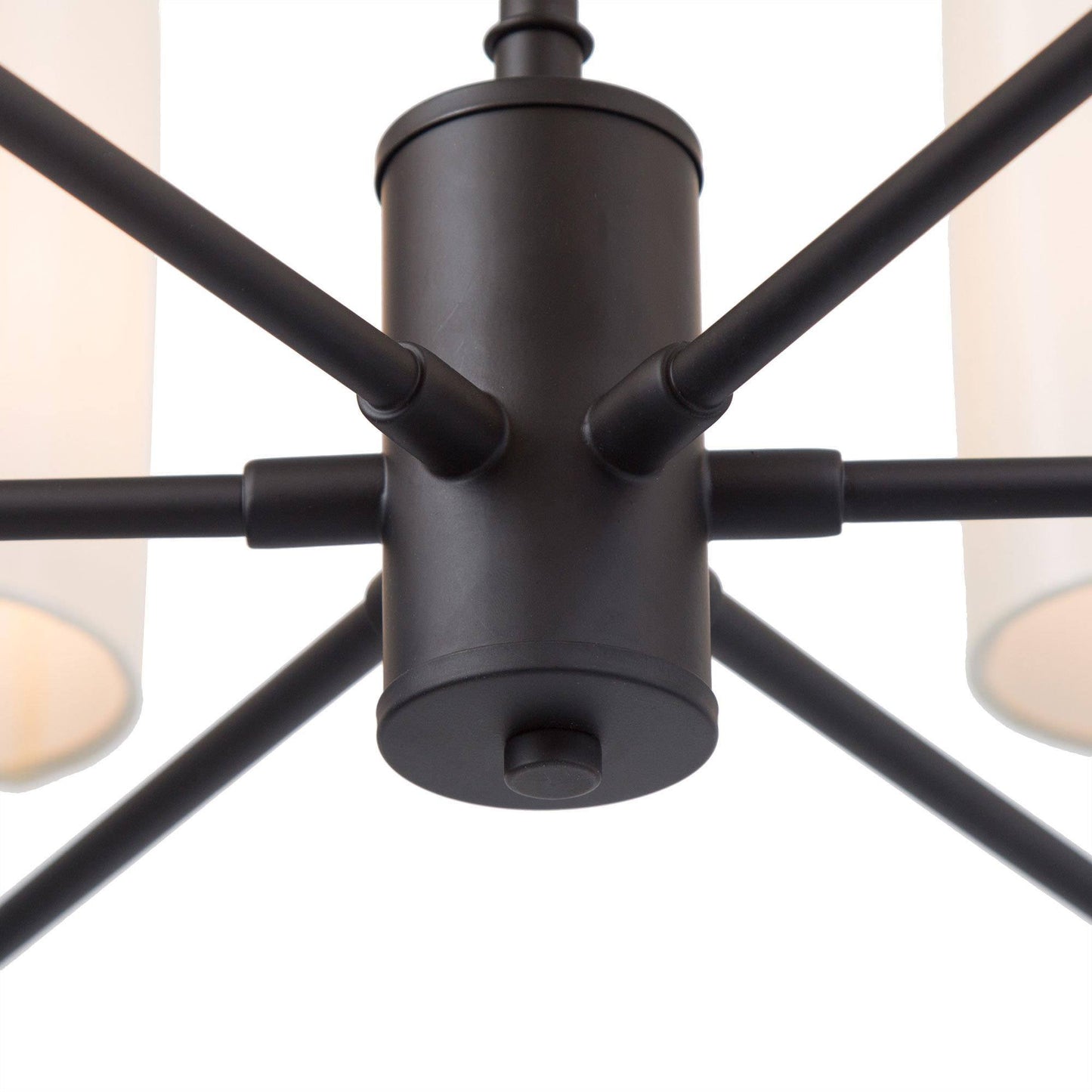 Leptogorgia 6-Light Medium Black Chandelier