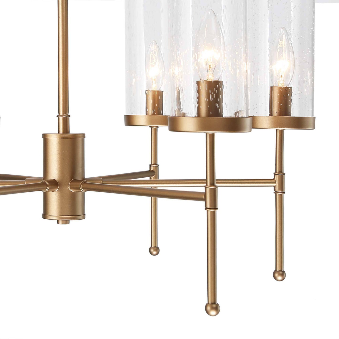 Leptogorgia 6-Light Medium Gold Chandelier