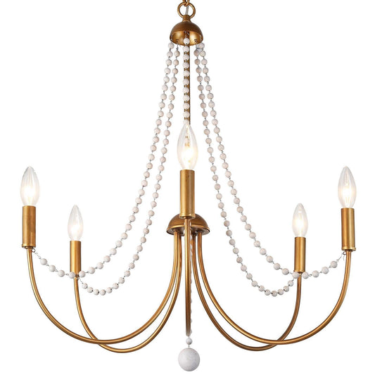 Alvin 5-Light Medium Gold Chandelier