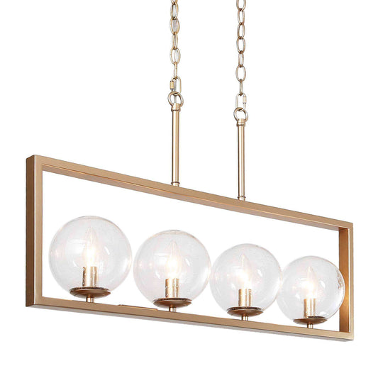 Tyrone 4-Light Large Gold Chandelier