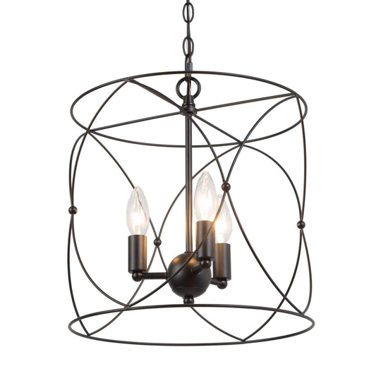 Halimeda 3-Light Mini Black Chandelier