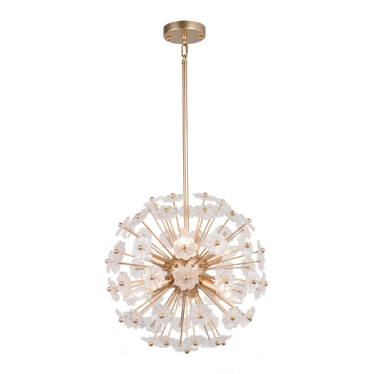 Adonis 6-Light Small Gold Chandelier