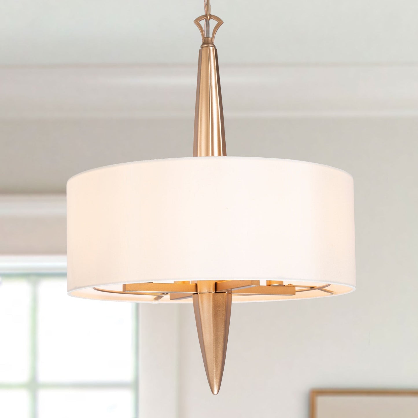 Avirrity 4-Light Small Gold Chandelier