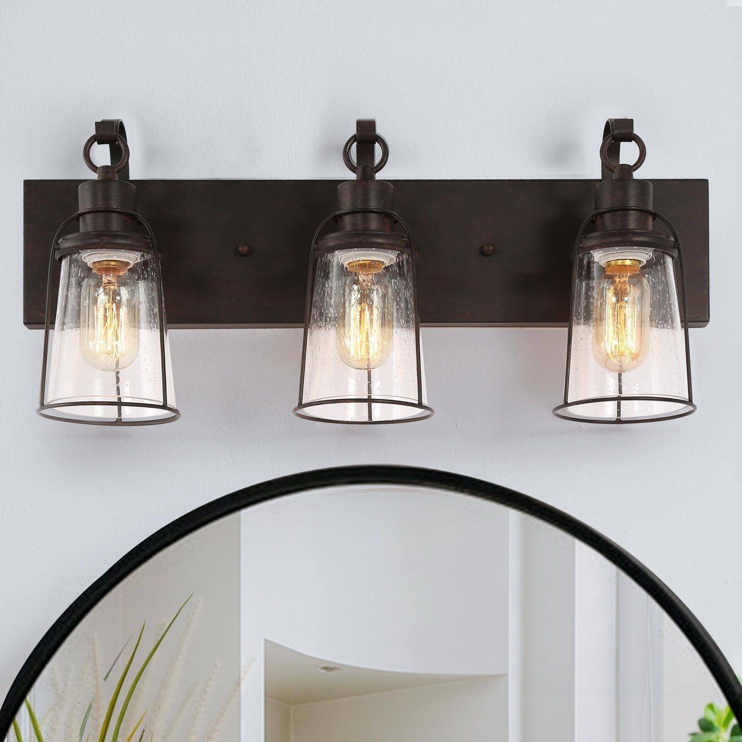 Anasipia 3-Light Rust Vanity Light