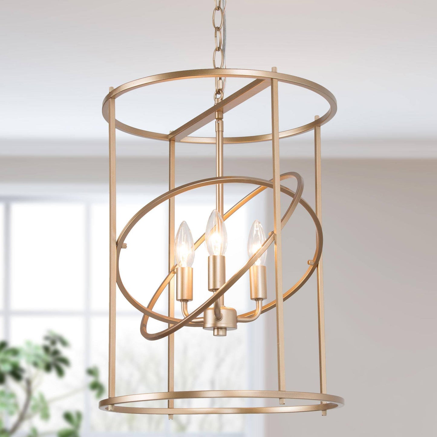 Casmitasy 3-Light Small Gold Chandelier