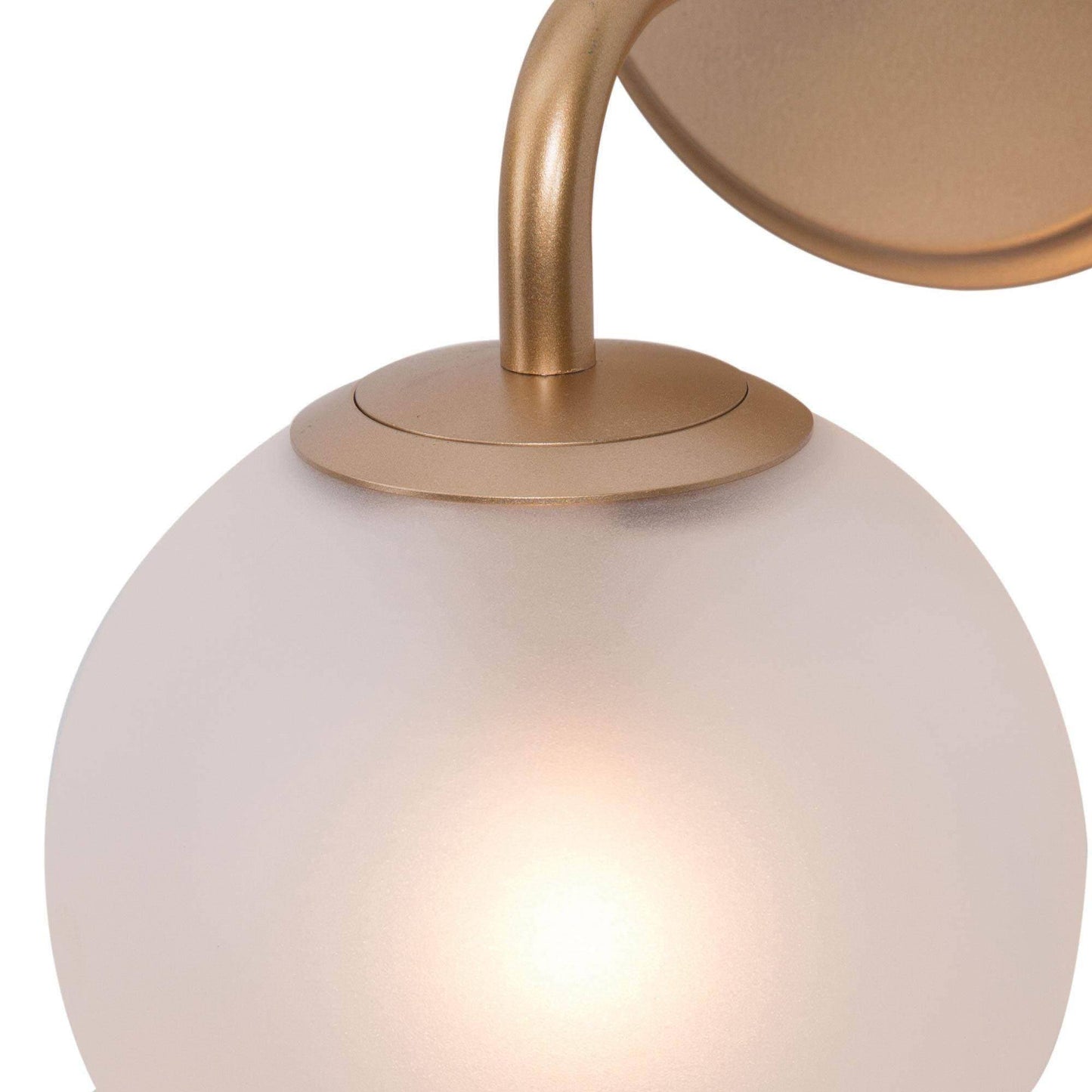 Thalictrum 1-Light Modern Gold Globe Frosted-Glass Wall Sconces