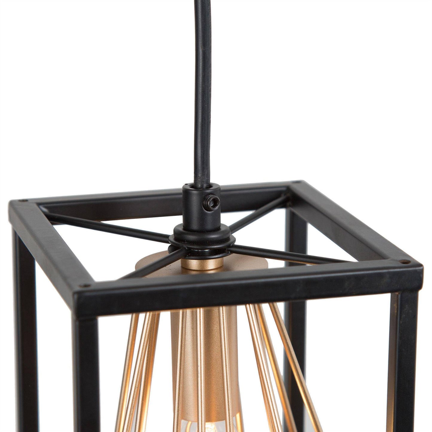 Hengrava 1-Light Mini Black Modern Pendant Light Fixtures