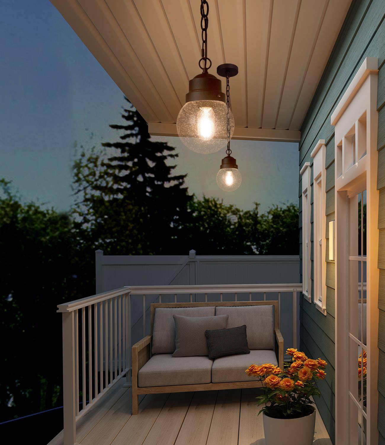 Aestivate 1-Light Mini Bronze Outdoor Pendant Light