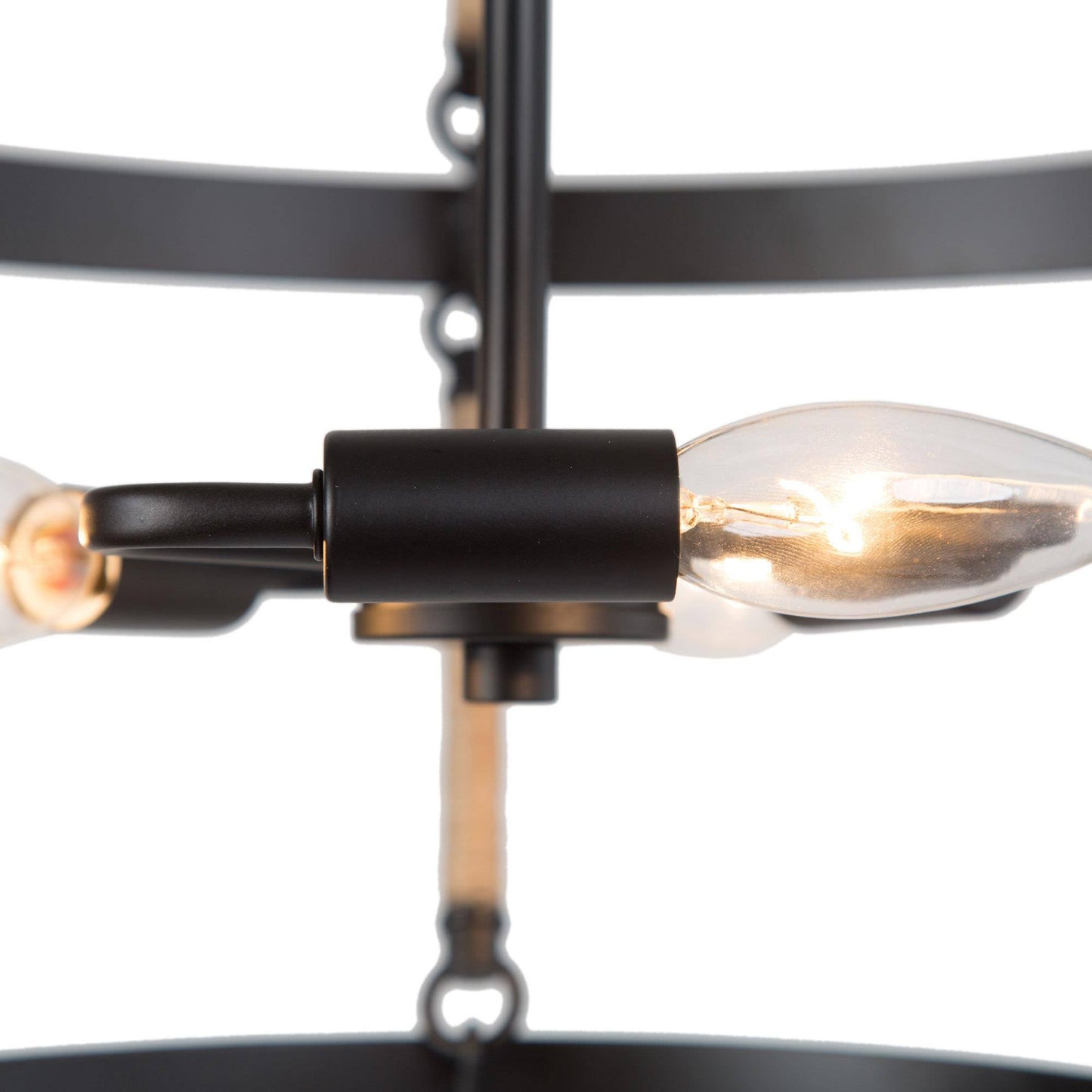 Claunifer 3-Light Small Black Chandelier