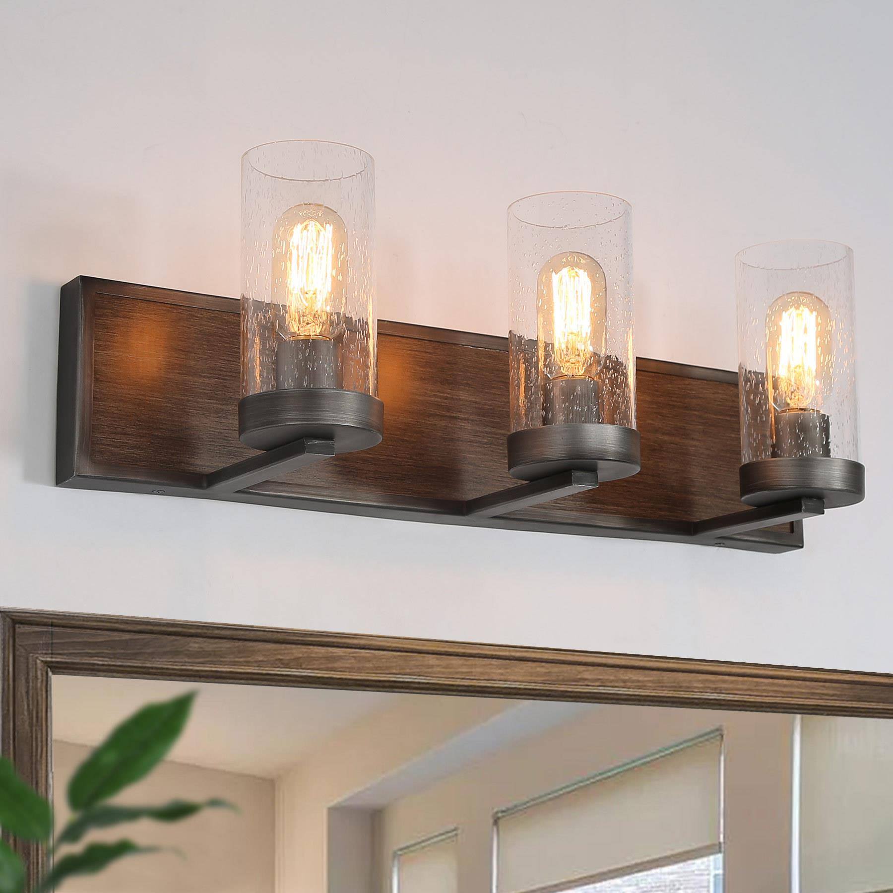 Oakbarrel 3-Light Wood Vanity Light