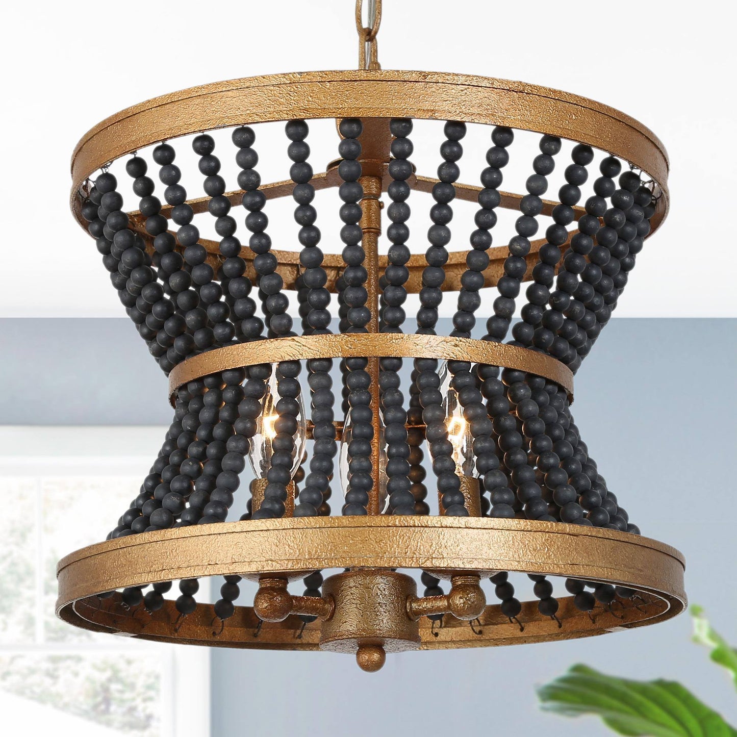 Cassandralic 3-Light Mini Black Chandelier