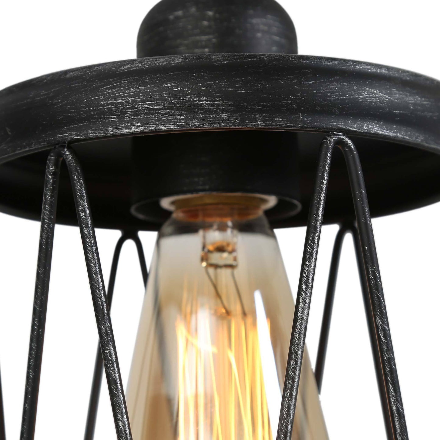 Selenicereus 1-Light Mini Silver Industrial Pendant Light Fixtures