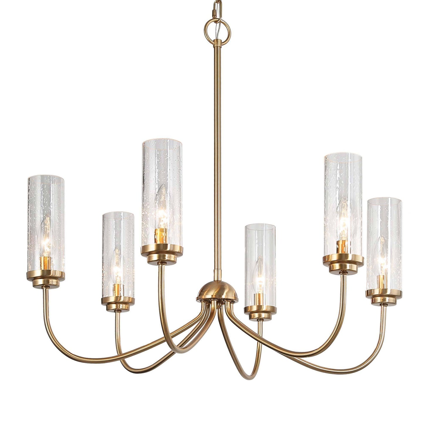 Orivulnum 6-Light Medium Brass Chandelier