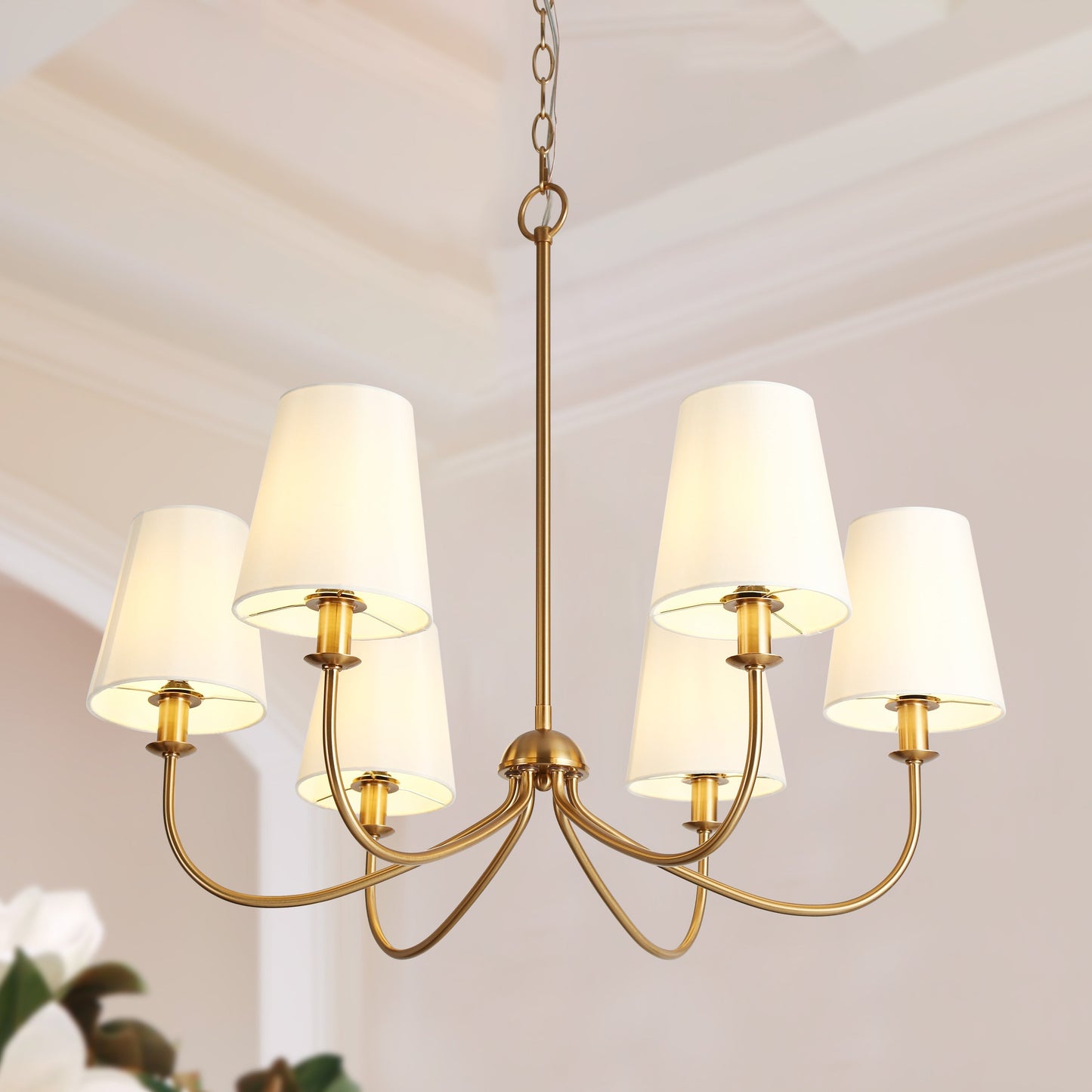 Orivulnum 6-Light Large Bronze Chandelier