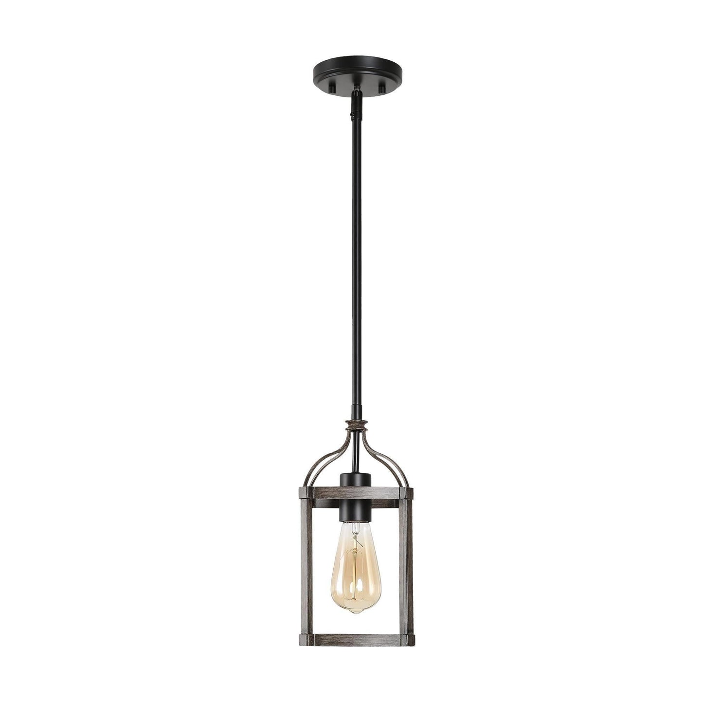 Anasipia 1-Light Mini Black Modern Pendant Light Fixtures