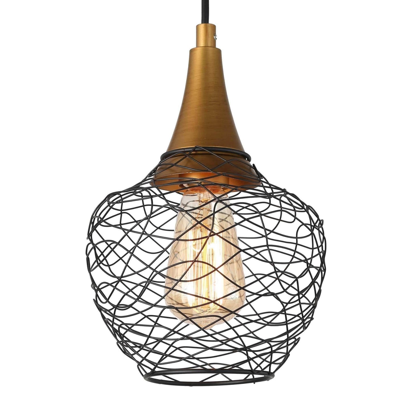 Kendyleigh 1-Light Mini Black Modern Pendant Light Fixtures