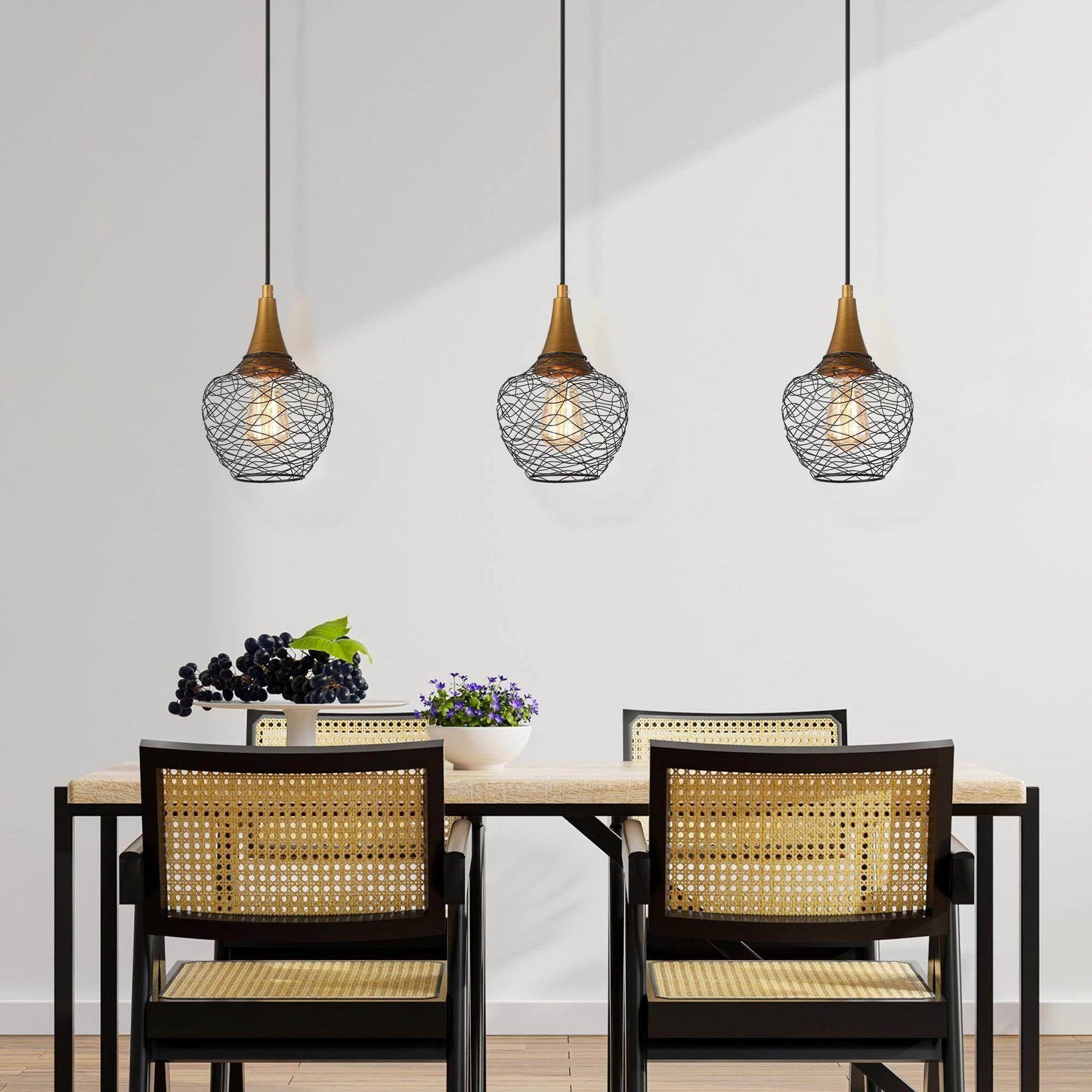 Kendyleigh 1-Light Mini Black Modern Pendant Light Fixtures