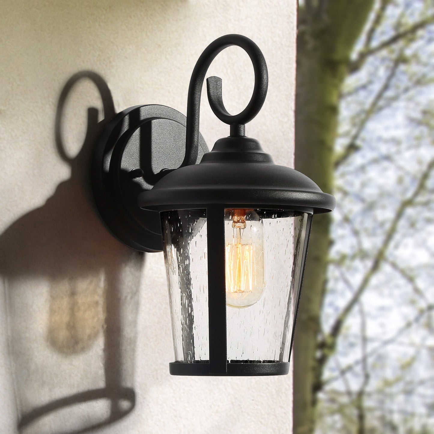 Jack 11"H 1-Light Black Outdoor Wall Light