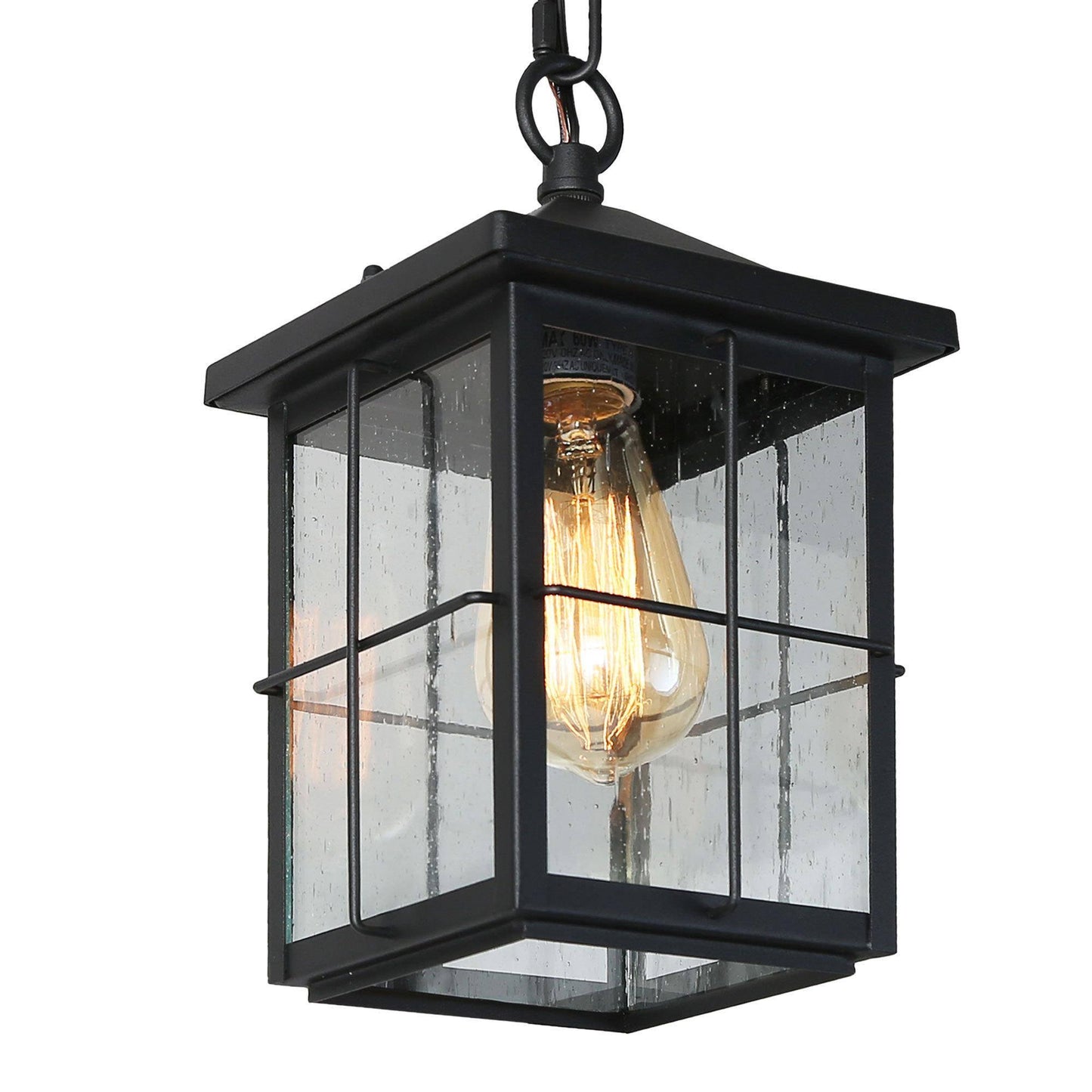 Bioeasdera 1-Light Mini Black Outdoor Black Pendant Light