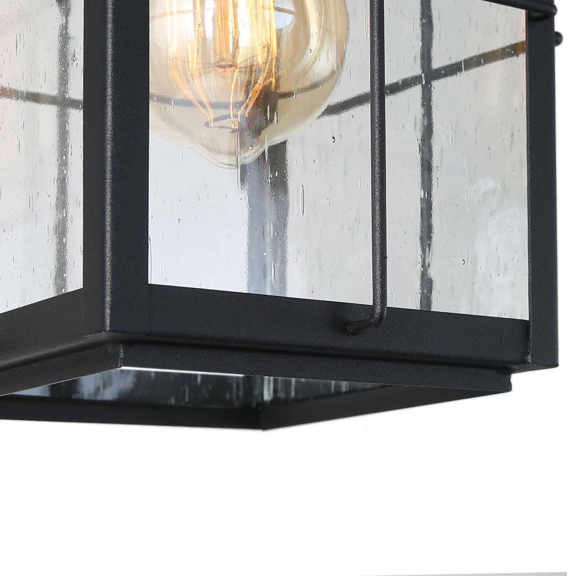 Bioeasdera 1-Light Mini Black Outdoor Black Pendant Light