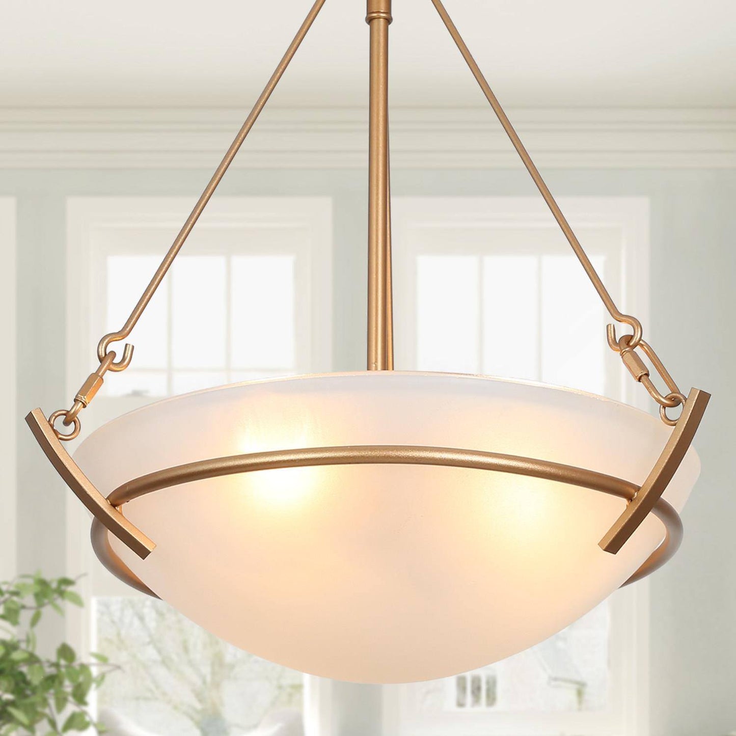 Dibanrio 3-Light Mini Gold Chandelier